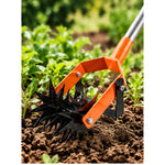 Rotary Garden Cultivator – Manual Soil Loosening &amp; Weeding Tool