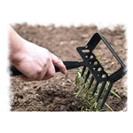 2-in-1 Garden Rake and Stirrup Hoe – Manual Weeding Cultivator