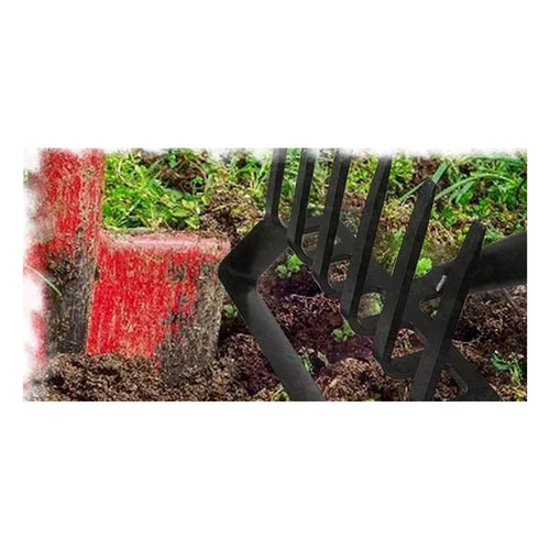 2-in-1 Garden Rake and Stirrup Hoe – Manual Weeding Cultivator