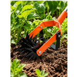 Rotary Garden Cultivator – Manual Soil Loosening &amp; Weeding Tool